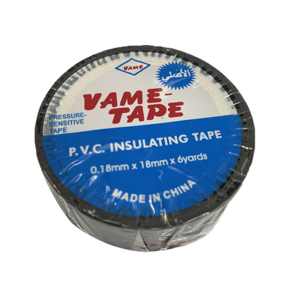 Black PVC Electrical Tape Vame Foreign Trade Electrician Insulation Tape Electrical Appliance Electrical Car Wiring Harness Tape Wholesale