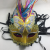 Wholesale Halloween Christmas Party Baseball Bat Electroplated Butterfly Pattern Custom Plastic Party Mask