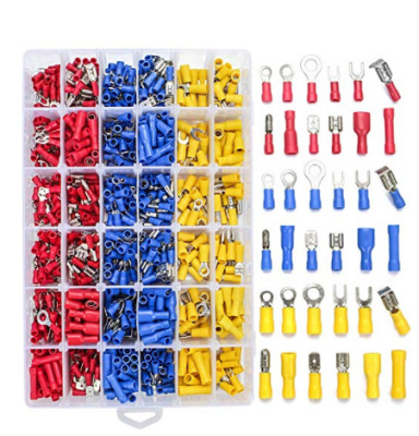 Exclusive for Cross-Border 580pcs Cold Compression Terminal Wiring Terminal Insulation Crimp Bullet Connector Boxed 36 Models