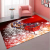 Cross-Border Christmas Red Festive Crystal Velvet Floor Mat Entrance Door Entrance Absorbent Non-Slip Floor Mat Factory Direct Supply