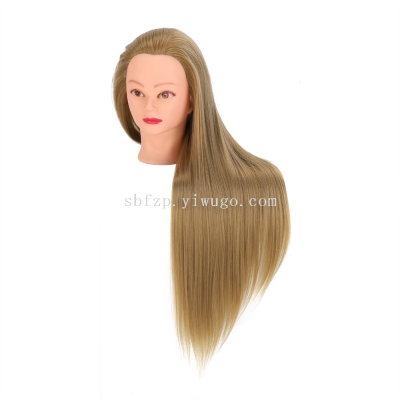 Mock Wig Braided Hair Mannequin Head Practice Updo Makeup Chemical Fiber Wig Mannequin Head Special Mannequin Head