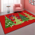 Cross-Border Christmas Red Festive Crystal Velvet Floor Mat Entrance Door Entrance Absorbent Non-Slip Floor Mat Factory Direct Supply