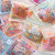 200 PCs Bagged Cute Ice Cream Color High Elasticity Small Size Children Hair Braiding Disposable Rubber Band Hair Ring 