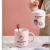 Cute Hand Painted Strawberry Ceramic Cup Mug Office Water Glass Coffee Cup Household Water Cup Gift Cup