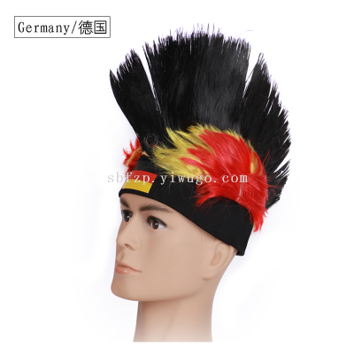 Fan Wig, Carnival Wig, Color Wig, Festival Wig