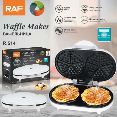 RAF European Standard Household Bread Maker Pancake Maker Mini Baking Cake Waffle Machine Sandwich Breakfast Machine R.514