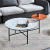 Coffee Table Simple Small Apartment Home Living  round Type Round Table Combination Stone Plate Small Coffee Table Table