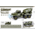 Cross-Border Military Flat Warrior Simulation Camouflage Truck Three-Door Sound and Light Toy Car (Electric LR44 * 3 Tablets)