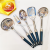 410 Stainless Steel Kitchenware Full Set Spatula Soup Spoon Spatula Slotted Spoon Spatula Large Drain Cooking Kitchen