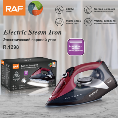 European Standard Household Strong Steam Spray Temperature Control Handheld Mini Electric Iron Ceramic Base Plate R.1298