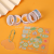 New SZ-90 Notebook Frosted Tape Waterproof Stickers Happy Fat House Cartoon Tape Combination Set with Shovel