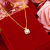 Square Three-Piece Fashion Micro Inlaid Zircon Set Female Stud Earrings Ring Necklace Set Factory Direct Sales Wholesale
