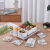 Household Combination Kinds Of Colorful Rectangular Platter Set Snack Dish CreativeFrame DriedFruit Tray MelamineGiftBox
