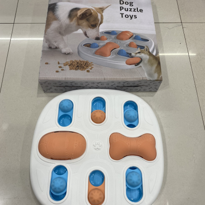 Pet Educational Toys Funny Dogs and Cats Slow into Tableware Pet Busy Plate Kill Time Physical Strength
