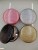 Monochrome Double-Sided Foldable Leather Mirror Magnifying Metal Makeup Mini Mirror Pu