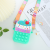 Mouse Killer Pioneer Cake Coin Purse Children's Silicone Bag Decompression Bubble Squeezing Toy Crossbody Bag Decompression Toy Bag