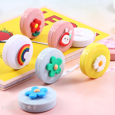 Creative Stationery Cartoon Tape Measure 1.5M Feet Measuring Tape Measuring Three Circumference Small Tape Measure