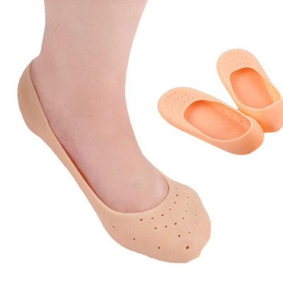 Silicone Low Cut Socks Booties Foot Protective Cover Day and Night Use Moisturizing Foot Sock Wear Shoes Anti-Chapping Anti-Wear Anti-Pain Full Foot Cover Booties