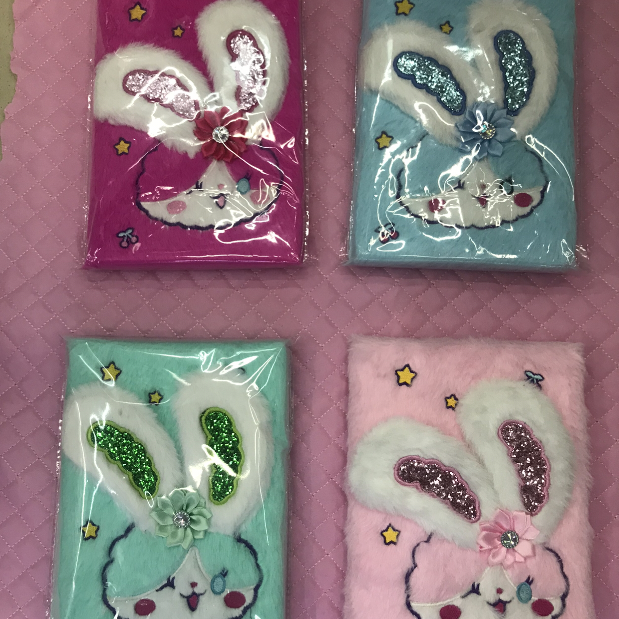 厂家直销A5笔记本小白兔绣花定制时尚创意记事本