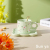 Fresh Flower Ceramic Coffee Cup Set Creative Mug