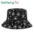 Simple Leopard Print Black and White Pattern Printing Bucket Hat Japanese Personality Graffiti Sun Protection Sunshade Travel & Outdoor Bucket Hat