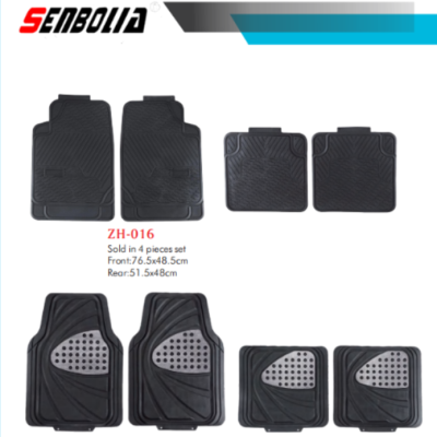 New Factory Direct Supply Car Foot Mat Universal 4-Piece Non-Slip Foot Mat Foreign Trade Export