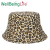 Simple Leopard Print Black and White Pattern Printing Bucket Hat Japanese Personality Graffiti Sun Protection Sunshade Travel & Outdoor Bucket Hat