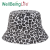 Simple Leopard Print Black and White Pattern Printing Bucket Hat Japanese Personality Graffiti Sun Protection Sunshade Travel & Outdoor Bucket Hat