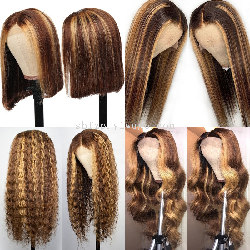 全蕾丝头套，前蕾丝头套 顺发头套，直发，波浪大卷 真发头套