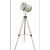 Fence Head Solid Wood Floor Lamp Three-Bracket Retractable Searchlight Interior Decoration Lamp Creative Art Lamp Loft Wind