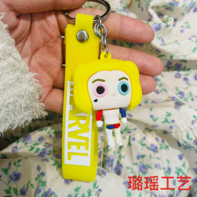 Cute Cartoon Key Button Clown Girl Little Doll Lovely Bag Hanging Ornament Couple Small Gift