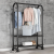 Light Luxury Clothes Rack Household Floor Coat Rack Balcony Clothes Rack Bedroom Internal Net Red Single Rod Simple Clothes Rack