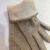 Cashmere Embroidery Love Lining Touch Screen Gloves