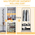 Trolley for living room and bedroom storage chart