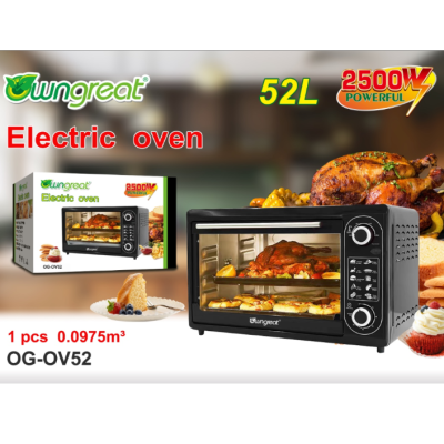 OG-OV52#52L Household Multi-Functional Electric Oven Household Small High Temperature Oven Mechanical Oven Factory