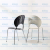 Plastic Vintage Shell Dining Chair Sun Chair Modern Minimalist Backrest Stool Milk Tea Shop Restaurant Negotiation Chair