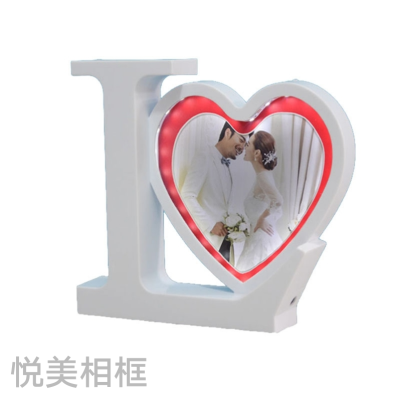 Small Peach Heart With Lights Led Mirror Magic Mirror 