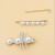 Bar Shaped Hair Clip Ins Korean Style Pearl Barrettes Female Metal Simplicity Side Clip Bang Clip Classic Style Wind Net Red