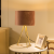 Flannel Three-Bracket Metal Iron Art Table Lamp Indoor Desktop Fabric Decorative Lamp