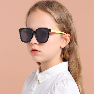 Kids Sunglasses Factory Silicone Polarized Glasses Sunglasses Baby Big Frame Children Sunshade Primary  Kid 'S Eyewear