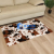 Shida Rabbit Fur Carpet Sofa Bedroom Bedside Mats Bay Window Children's Room Bathroom Door Imitation Rabbit Pile Floor Covering