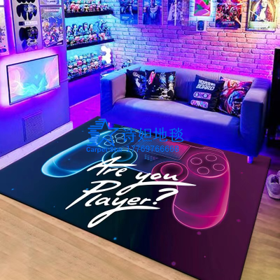Shida Cross-Border Game Machine Carpet Cartoon Video Game Handle E-Sports Living Room Fashion Brand Floor Mat Bedroom Bedside Blanket