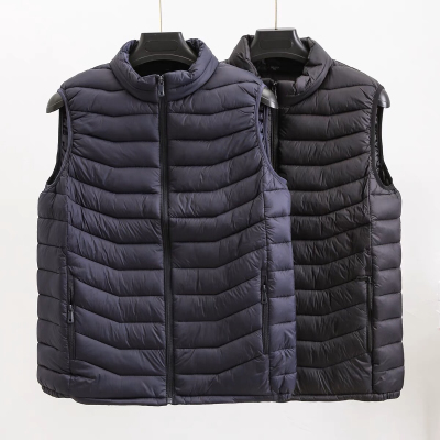Men's Lightweight down Cotton Vest Autumn and Winter Waistcoat 2021 New Outdoor Thickened Leisure Vest Vest Top