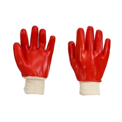 Shandong Gaomi Factory Direct Sales: Polyester PVC Spiral Lipstick Oil-Resistant Anti-Slip Oil-Resistant Working Labor Gloves