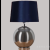 Post-Modern Simple Electroplating Glass Lamp Nordic Simple European Model Room Hotel Fabric Shade Decoration Metal Lamp