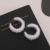 2022 Autumn and Winter Plush White C- Shaped Sterling Silver Needle Earrings + New Temperamental Minority Design Gentle Earrings for Women