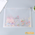 Colorful Five-Pointed Star Sequins File Bag Waterproof Plastic Zippered Bag Transparent Stationery Storage Bag