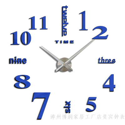 Factory Direct Sales European-Style Simple Craft Clock Creative Fashion Decorative Wall Clock Living Room Wall Sticker Simple DIY Clock