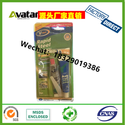 V-tect Vitalfix Hardener AB Tape 502 Glue Caution Black and White Epoxy Adhesive