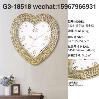 Big love high quality new design wall clock